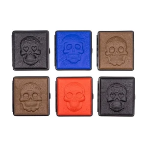 TABAKERA KOZNA EKO KOZA SKULL SORTO 85mm 20CIG