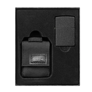 ZIPPO SET SA CRNOM TORBICOM