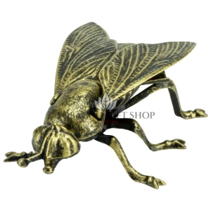 Pepeljara Fly metalna zlatna antik