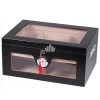 Humidor Mat Crni za cca 100 Cigara Hidrometar Polimer Ovlazivač Ključ