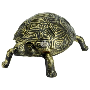 Pepeljara Turtle metalna zlatna antik