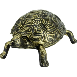 Pepeljara Turtle Metal Zlatna Antik 17cm