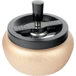 Pepeljara vrteća Crno Zlatna 13cm