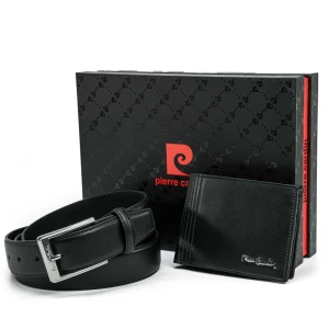 PIERRE CARDIN POKLON SET MUSKI REMEN plus NOVCANIK PARURE 11GG16 CRNI