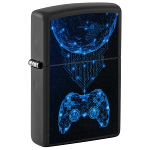 Zippo Brushed Chrome Emblem