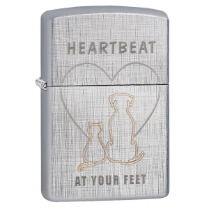 ZIPPO UPALJAČ Heartbeat Linen Weave 29258