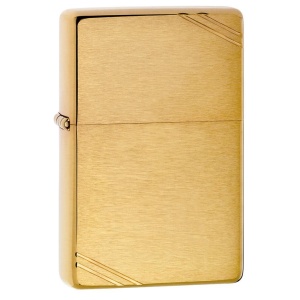 ZIPPO UPALJAČ Brushed Brass Vintage with Slashes 240