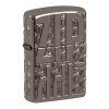 ZIPPO Armor Reverse Carve Zippo Black Ice 46312