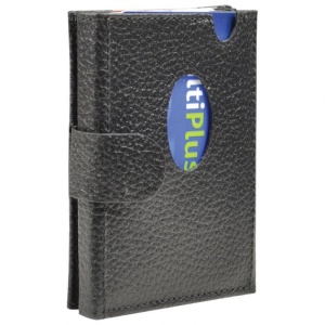 NOVCANIK ETUI I DZEPIC ZA KOVANICE KOZNI MUSKI CRNI RFID 7X9X15CM GALKO