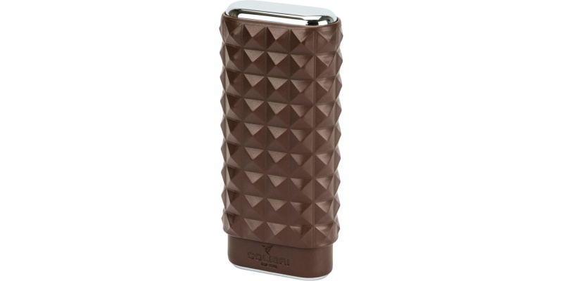 Colibri Quasar Futrola za 3 Cigare Smeđa Hrom