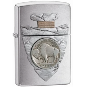 ZIPPO UPALJAČ Piercing Buffalo Nickel Amblem 20516