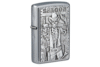 ZIPPO UPALJAC Saloon Skull Emblem Design 49298