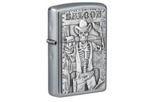 ZIPPO UPALJAC Saloon Skull Emblem Design 49298