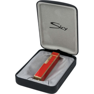 SKY kremen upaljač Iconic – crveno-zlatni, metalni
