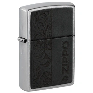 ZIPPO upaljač Black Leather Emblem 46919