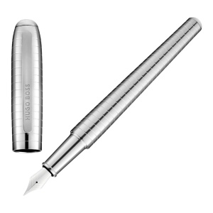 Hugo BOSS Contour Soft Bauhaus Chrome nalivpero HSM6432B